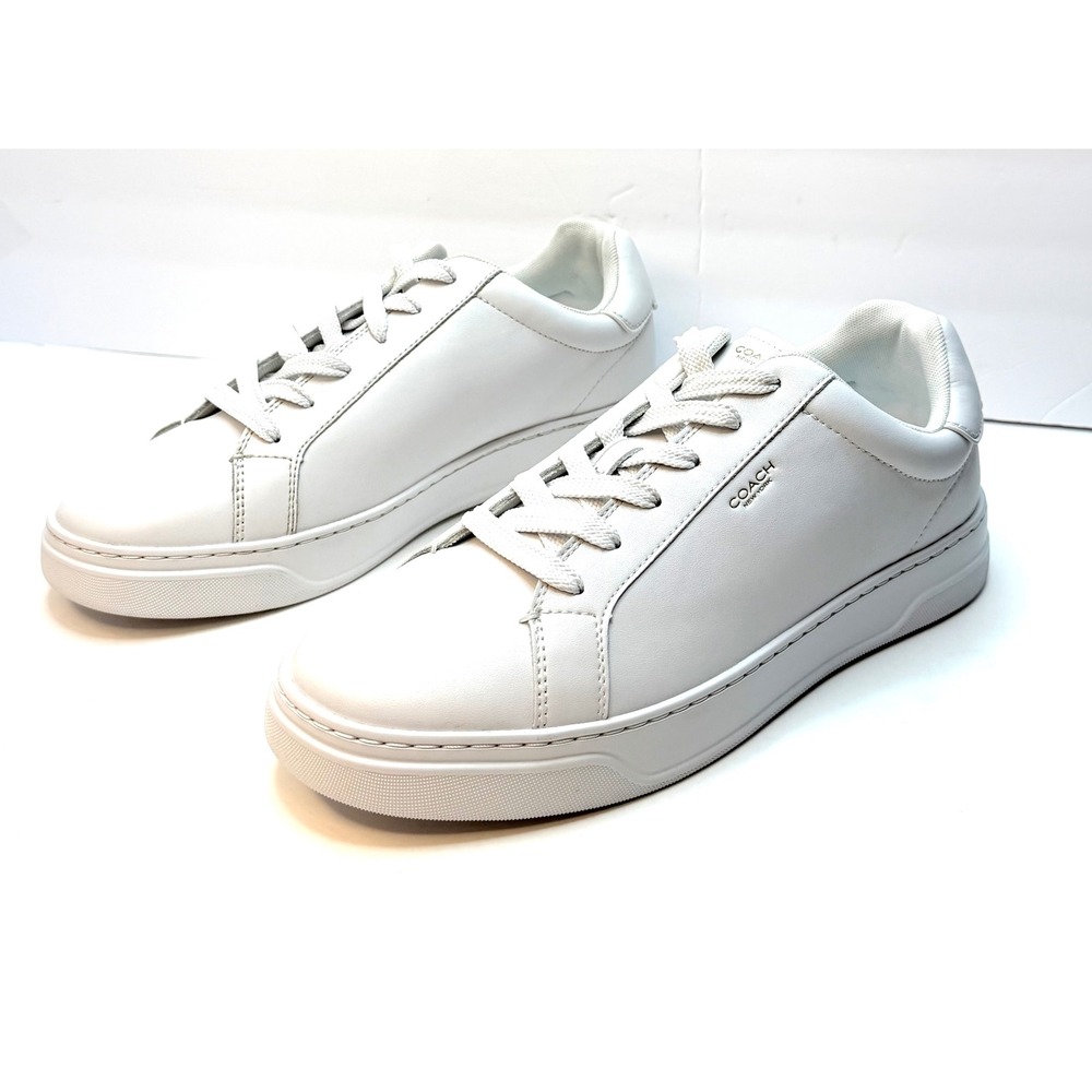 COACH Men's High Line Leather Sneaker
Optic White Size 12D NWT/BOX - Picture 9 of 10